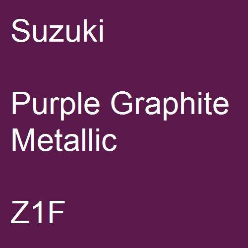 Suzuki, Purple Graphite Metallic, Z1F.